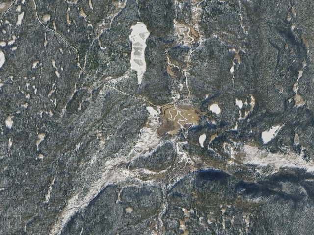 Aerial image of China Meadows