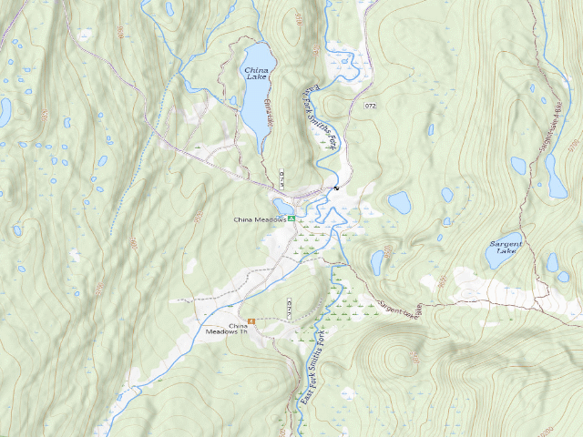 USGS topographic map of China Meadows