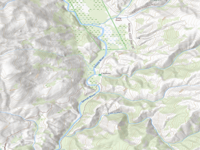 USGS topographic map of Chinook