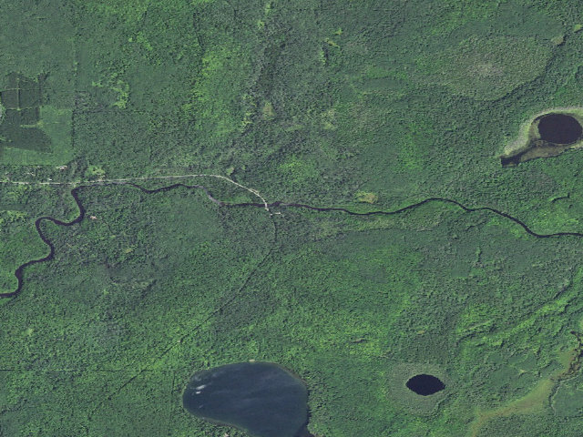 Aerial image of Chipmunk Rapids