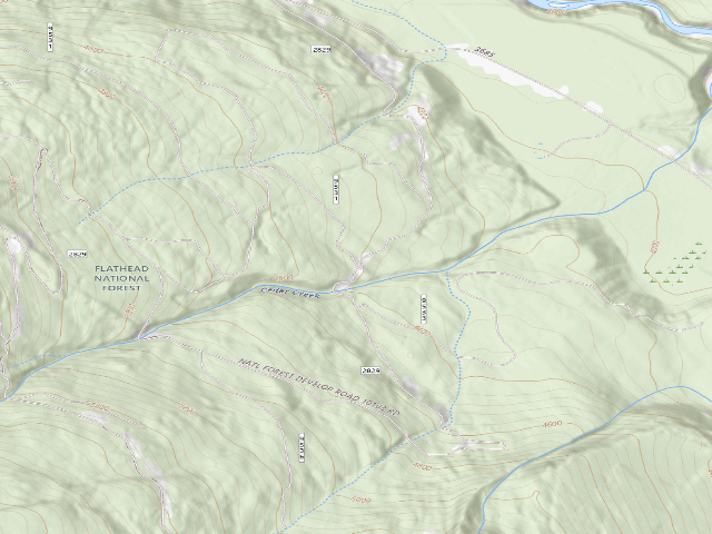 USGS topographic map of Chipmunkth Rd2829 #4 Rd9531