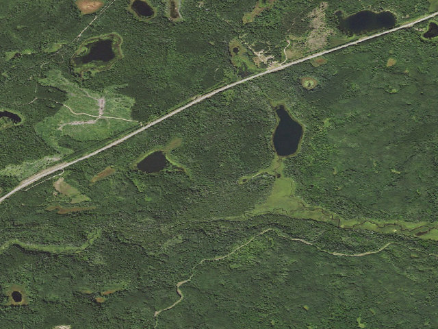 Aerial image of Chippewa National Forest Dispersed Site