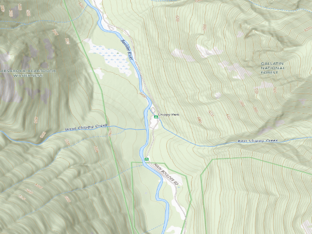 USGS topographic map of Chippy Park