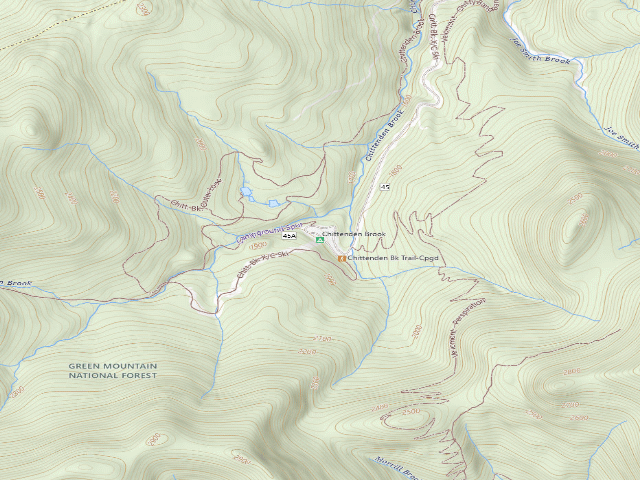 USGS topographic map of Chittenden Brook