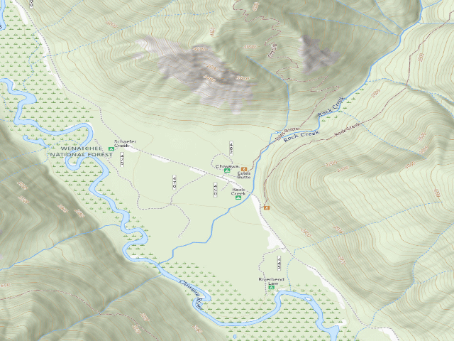 USGS topographic map of Chiwawa Horse Camp