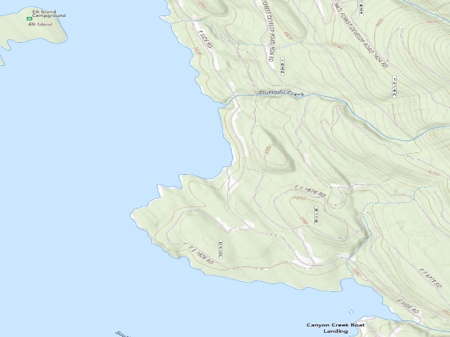 USGS topographic map of Chlorinda Southwest