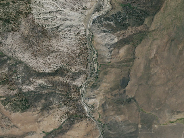 Aerial image of Chris Flat Campground