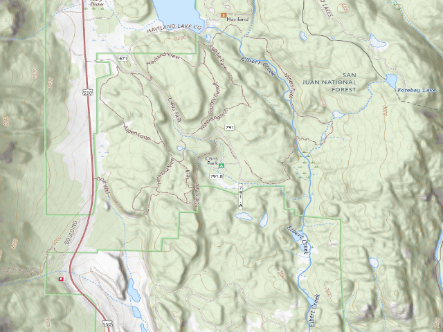 USGS topographic map of Chris Park