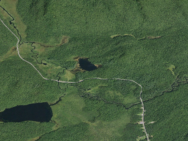 Aerial image of Chub Lake Campsite #1 (Silver Lake Wilderness)