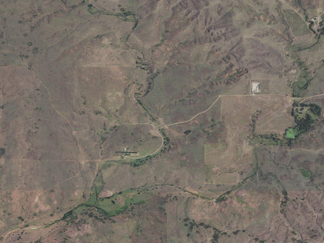 Aerial image of Cimarron Hills WMA primitive camp #1