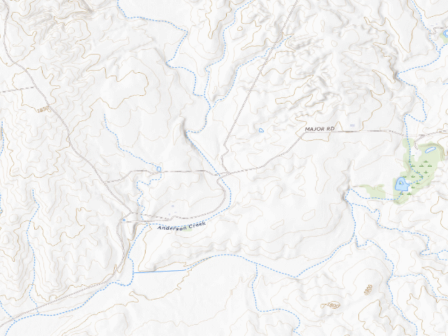 USGS topographic map of Cimarron Hills WMA primitive camp #1