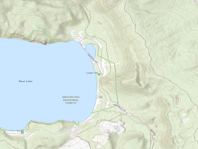 USGS topographic map of Cinder Hill