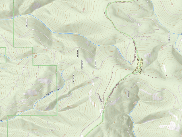 USGS topographic map of Cinnamon Bear Saddle-04B