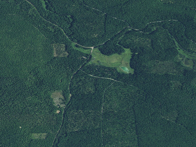Aerial image of Clackamas Lake