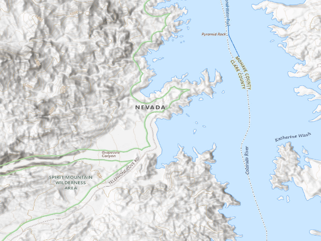 USGS topographic map of Clark County