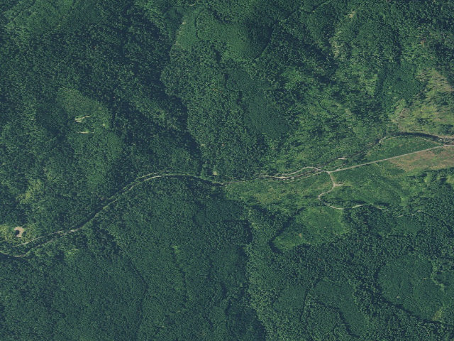 Aerial image of Clark Creek Organizational Camp