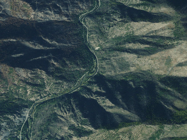 Aerial image of Clark Memorial Campground