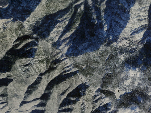 Aerial image of Clark Peak Corrals