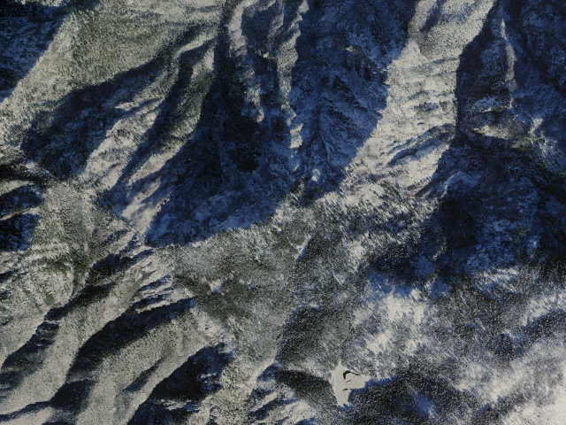 Aerial image of Clark Peak Corrals
