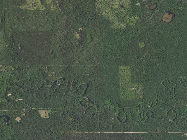 Aerial image of Claybanks Campground