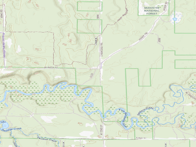 USGS topographic map of Claybanks Campground