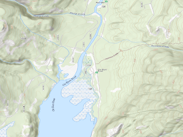 USGS topographic map of Cle Elum River Group Camp