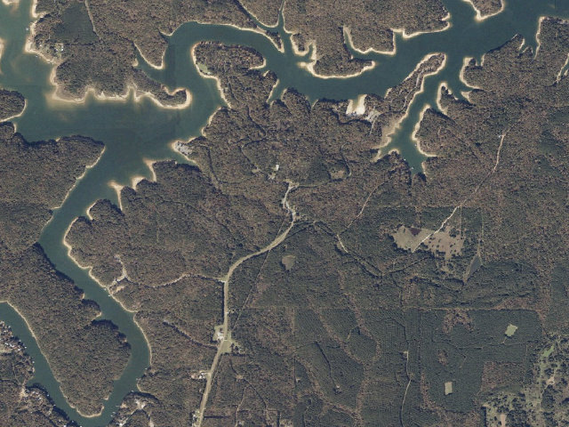 Aerial image of Clear Creek Campground
