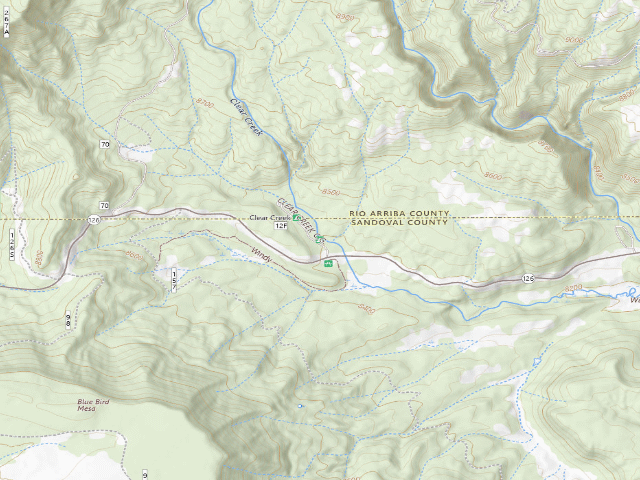 USGS topographic map of Clear Creek Campground Group Area
