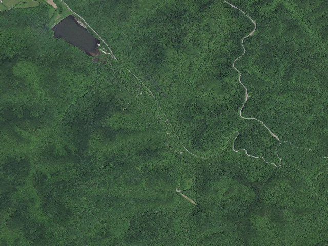 Aerial image of Clear Creek Campground