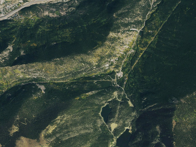 Aerial image of Clear Creek County