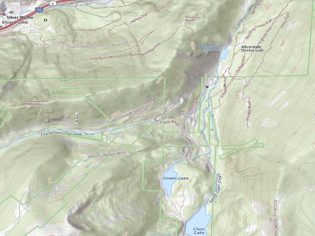USGS topographic map of Clear Creek County