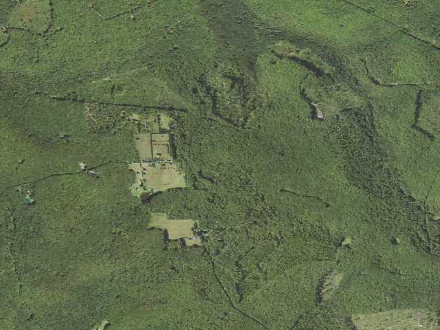 Aerial image of Clear Creek State Forest roadside campsite 005 Spring Creek
