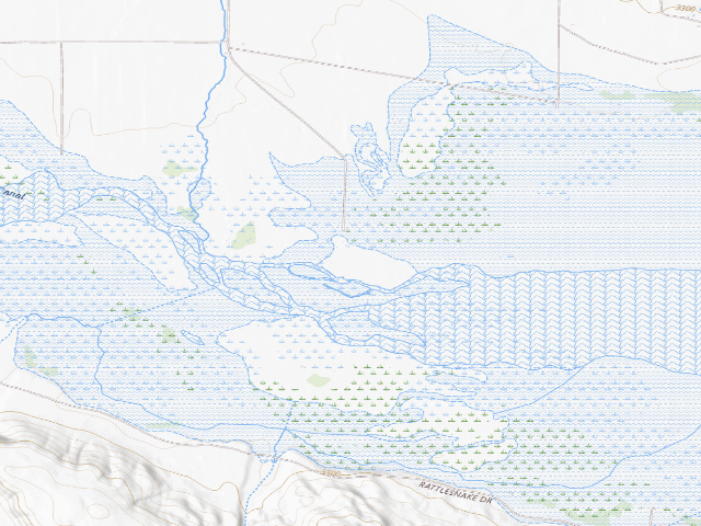 USGS topographic map of Clear Creek WMA