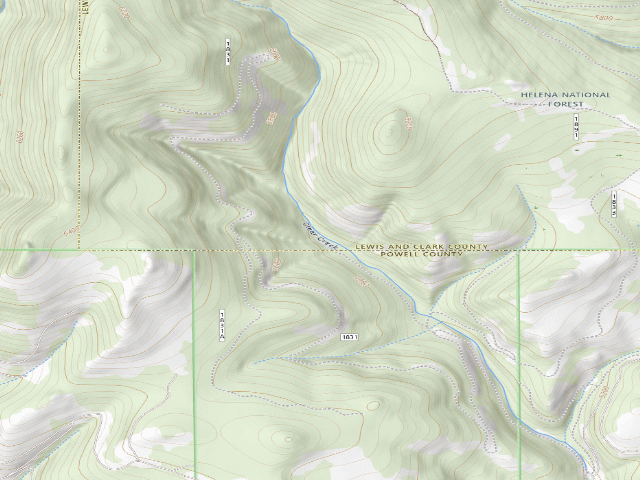 USGS topographic map of Clear Crk-Rd 1831-008