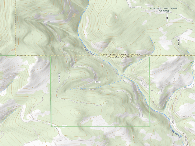 USGS topographic map of Clear Crk-Rd 1831A1-005