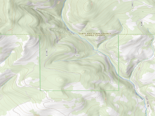 USGS topographic map of Clear Crk-Rd 1831A1-015