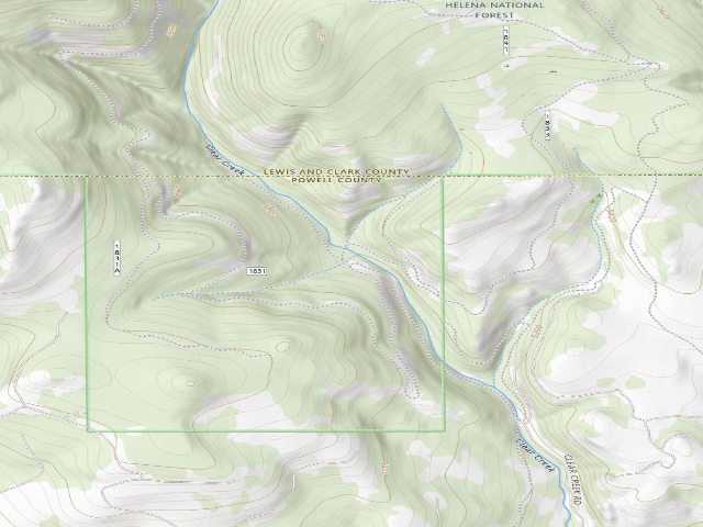 USGS topographic map of Clear Crk-Rd 1831A1-017
