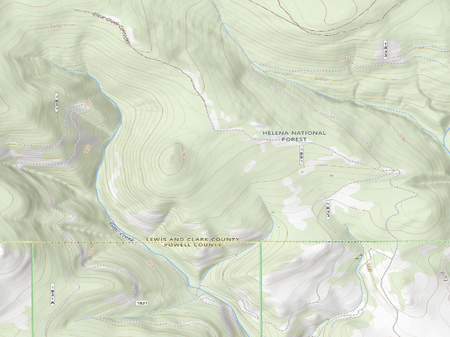 USGS topographic map of Clear Crk-Rd 1833-020