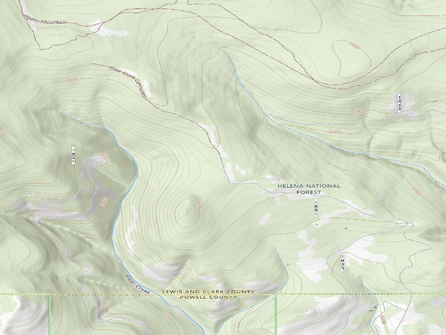 USGS topographic map of Clear Crk-Rd 1891-014