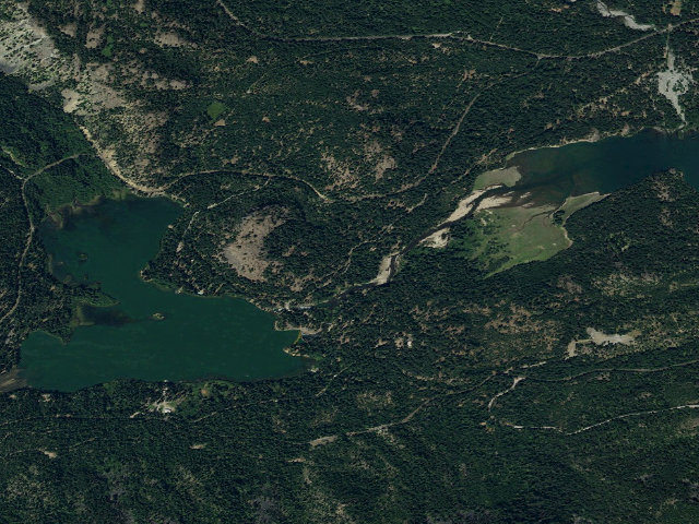 Aerial image of Clear Lake North Campground
