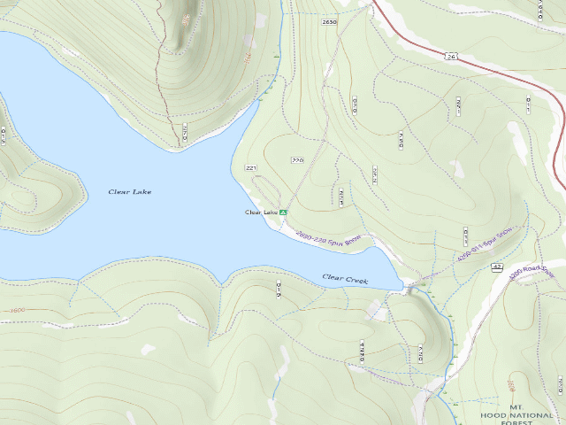 USGS topographic map of Clear Lake