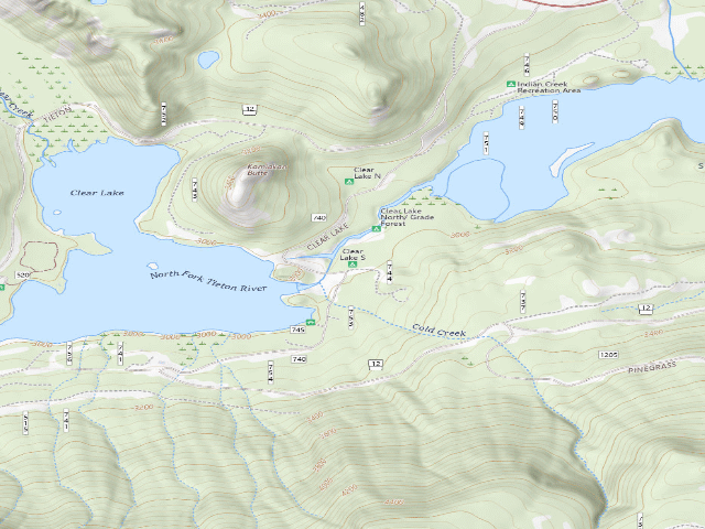 USGS topographic map of Clear Lake (South)