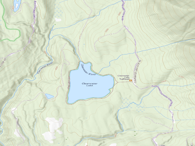 USGS topographic map of Clearwater Lake 04