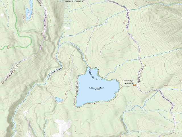 USGS topographic map of Clearwater Lake 05