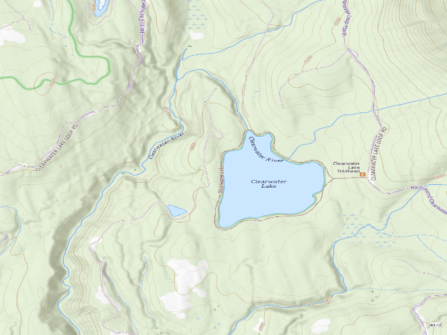 USGS topographic map of Clearwater Lake 06
