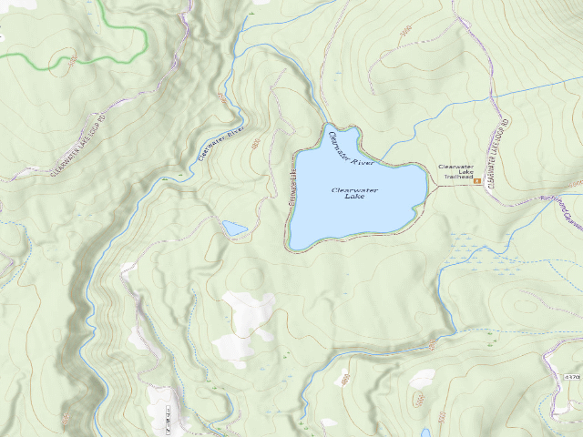 USGS topographic map of Clearwater Lake 07