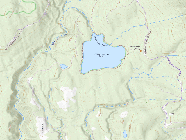 USGS topographic map of Clearwater Lake 09