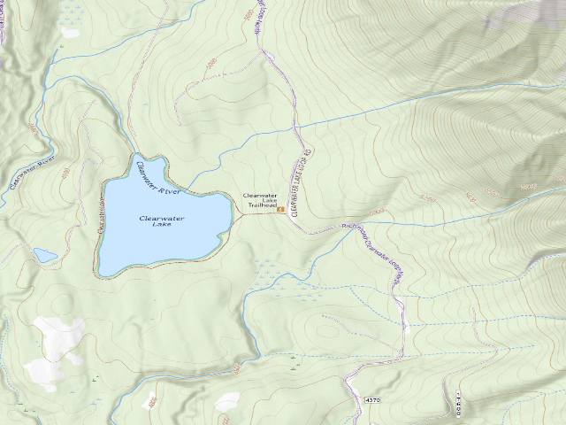 USGS topographic map of Clearwater Loop 03