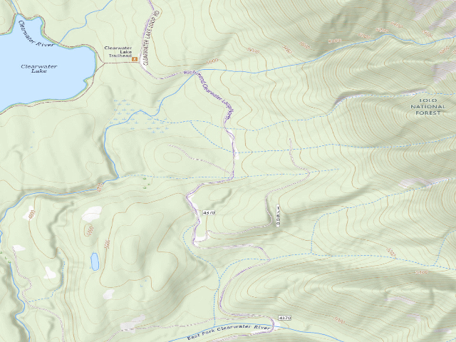 USGS topographic map of Clearwater Loop 04