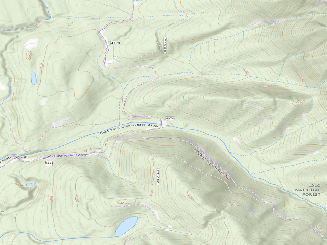 USGS topographic map of Clearwater Loop 05